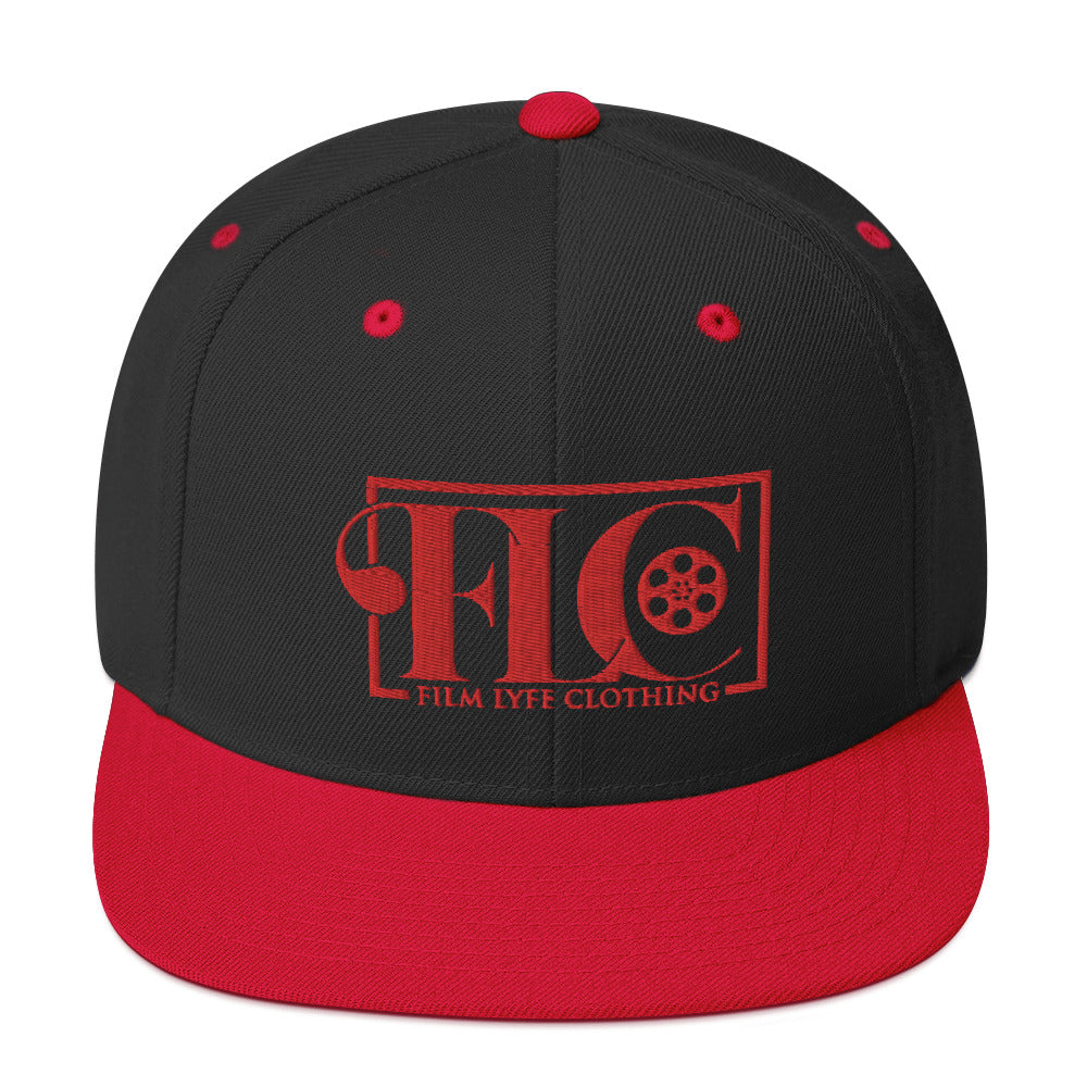 Film Lyfe Clothing Red Logo Snapback Hat