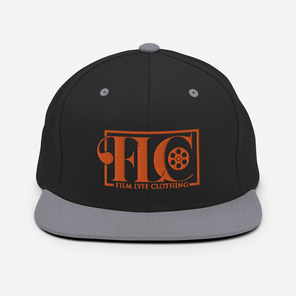 Film Lyfe Clothing Orange Logo Snapback Hat