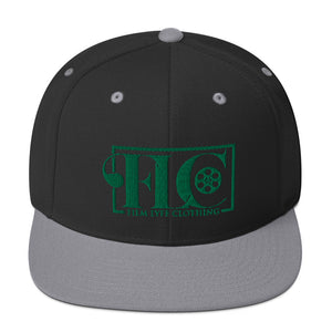 Film Lyfe Clothing Green Logo Snapback Hat