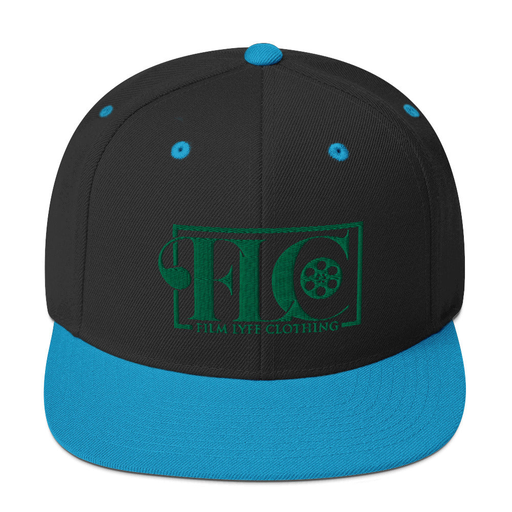 Film Lyfe Clothing Green Logo Snapback Hat