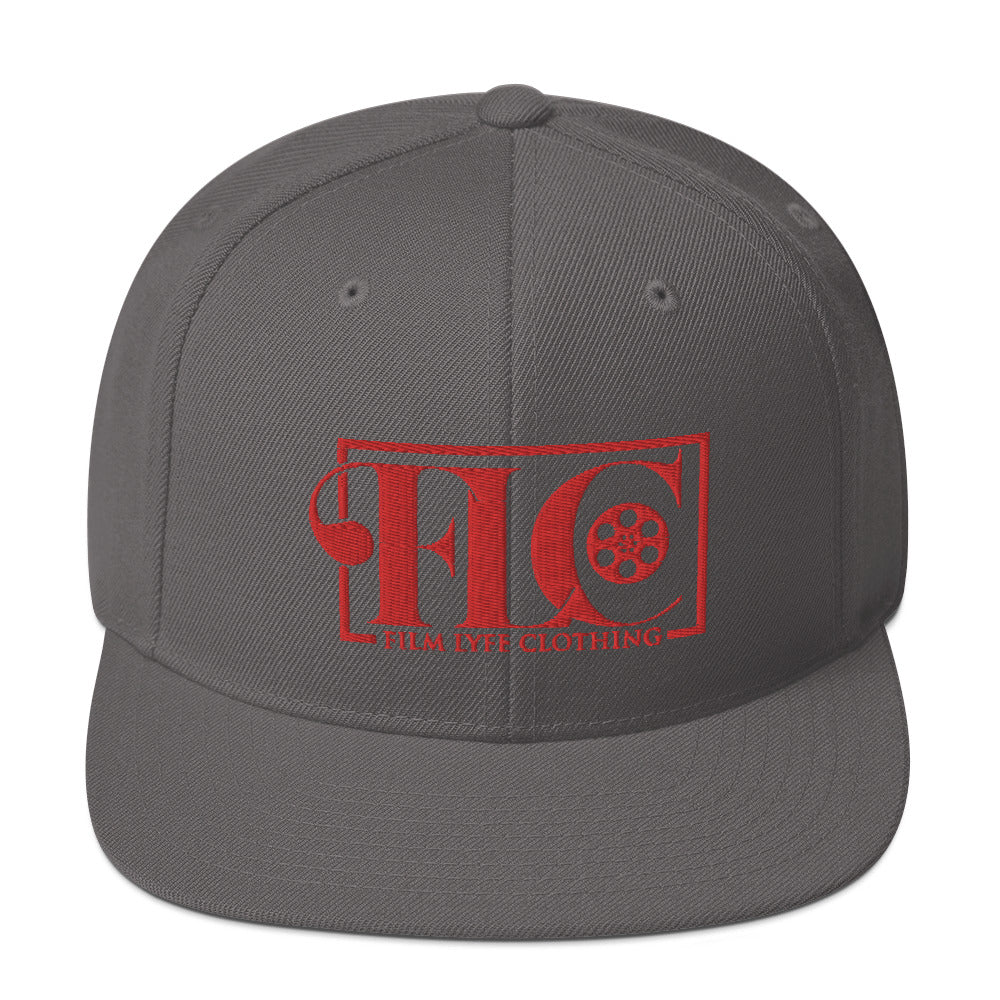 Film Lyfe Clothing Red Logo Snapback Hat