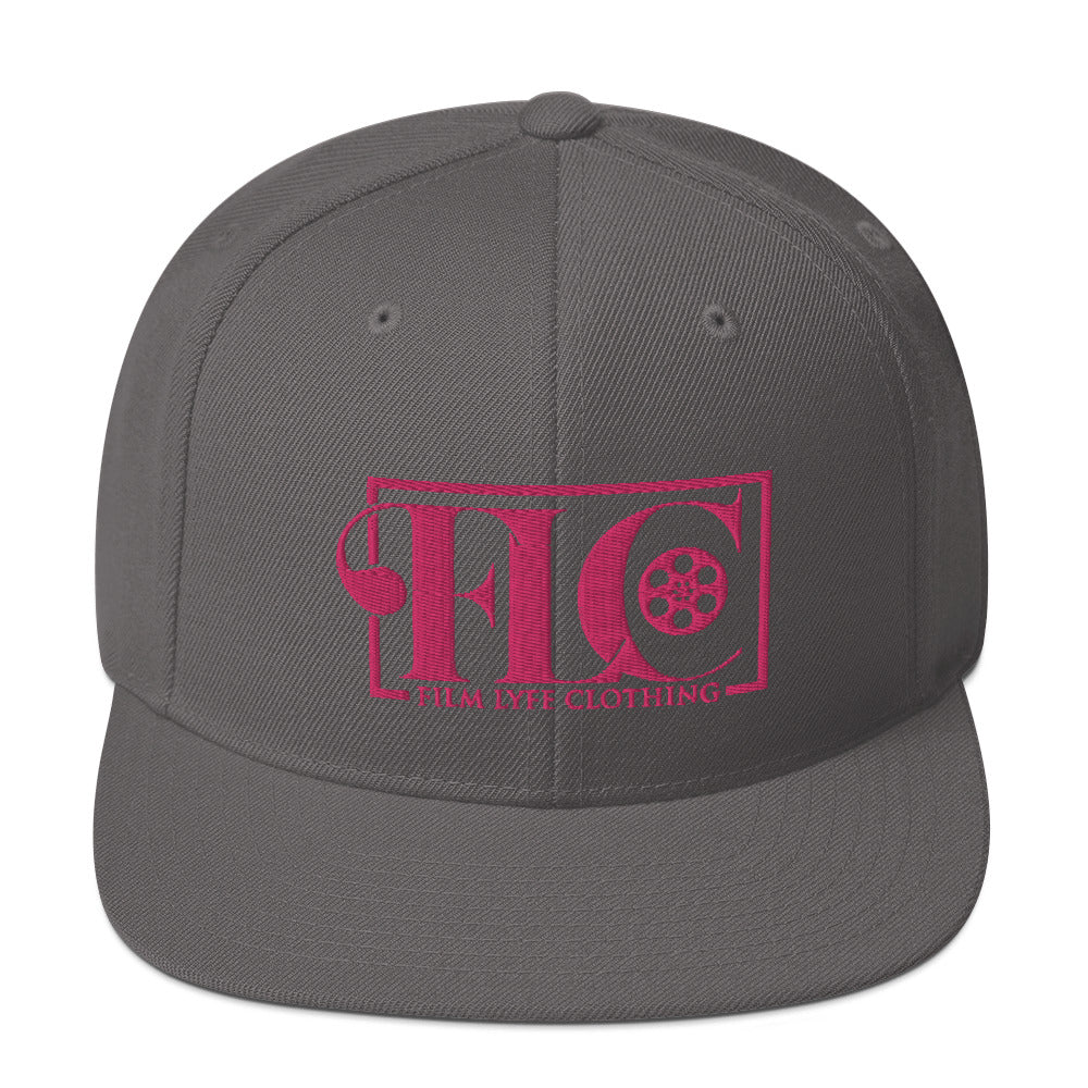 Film Lyfe Clothing Hot Pink Logo Snapback Hat