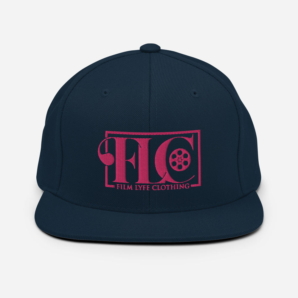 Film Lyfe Clothing Hot Pink Logo Snapback Hat