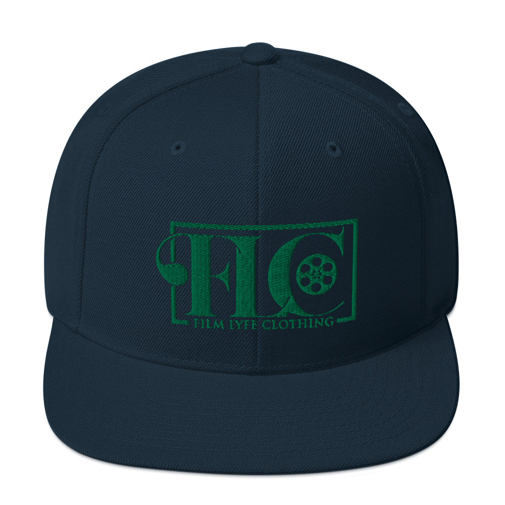 Film Lyfe Clothing Green Logo Snapback Hat