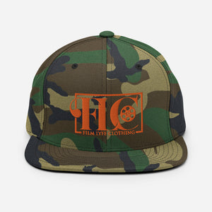 Film Lyfe Clothing Orange Logo Snapback Hat