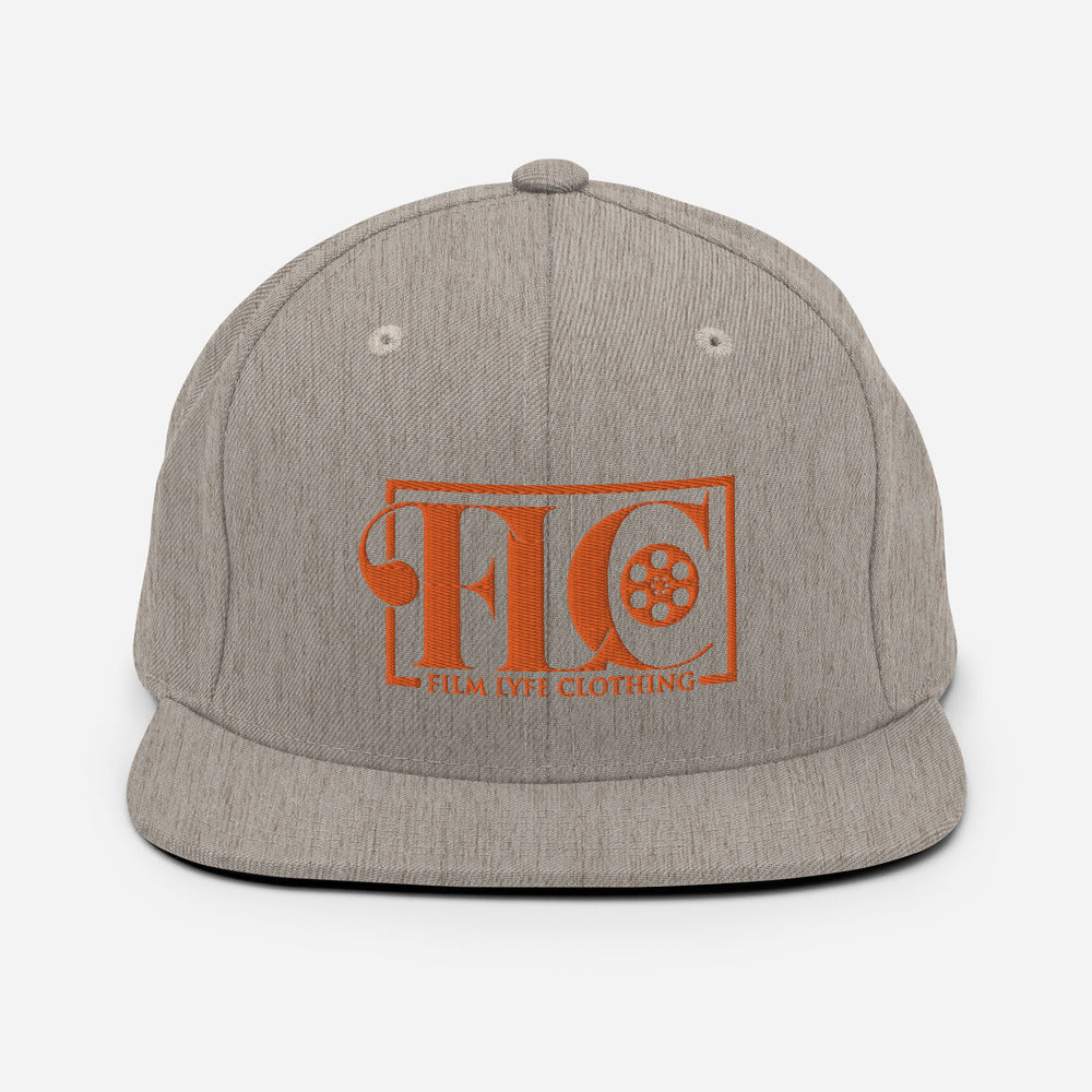 Film Lyfe Clothing Orange Logo Snapback Hat