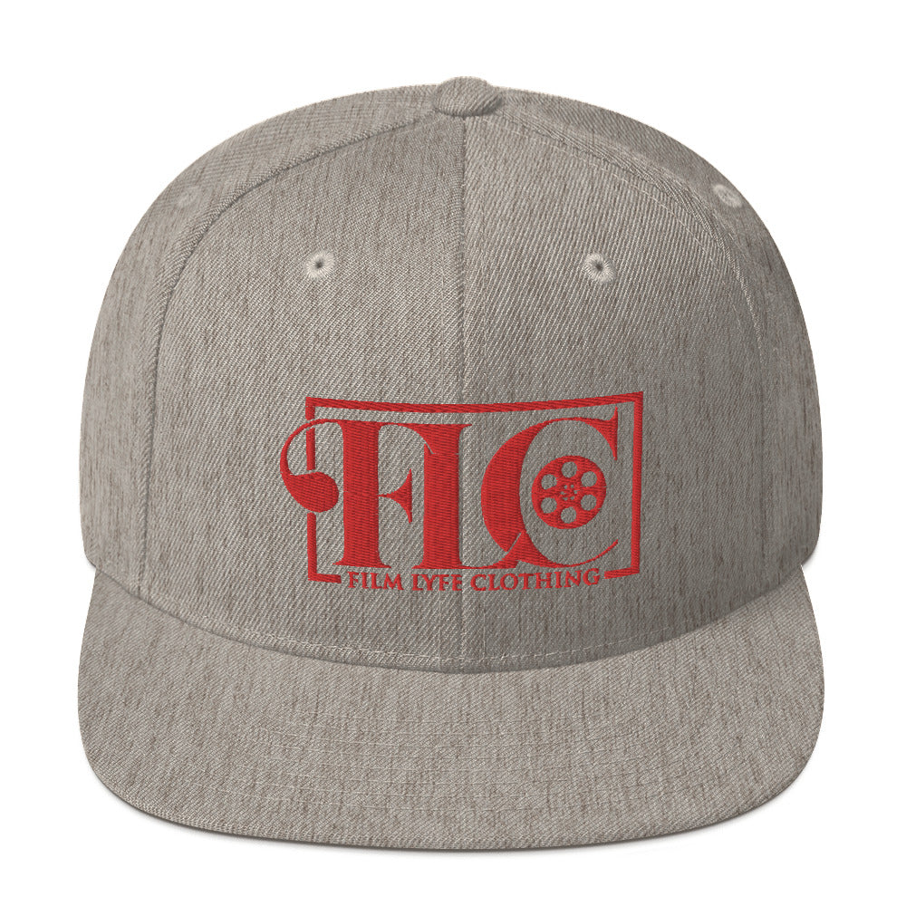 Film Lyfe Clothing Red Logo Snapback Hat