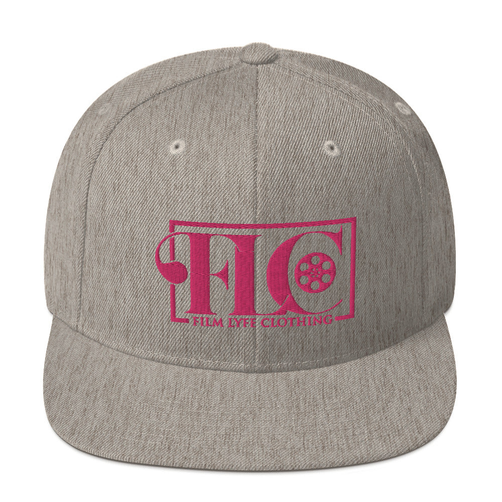 Film Lyfe Clothing Hot Pink Logo Snapback Hat