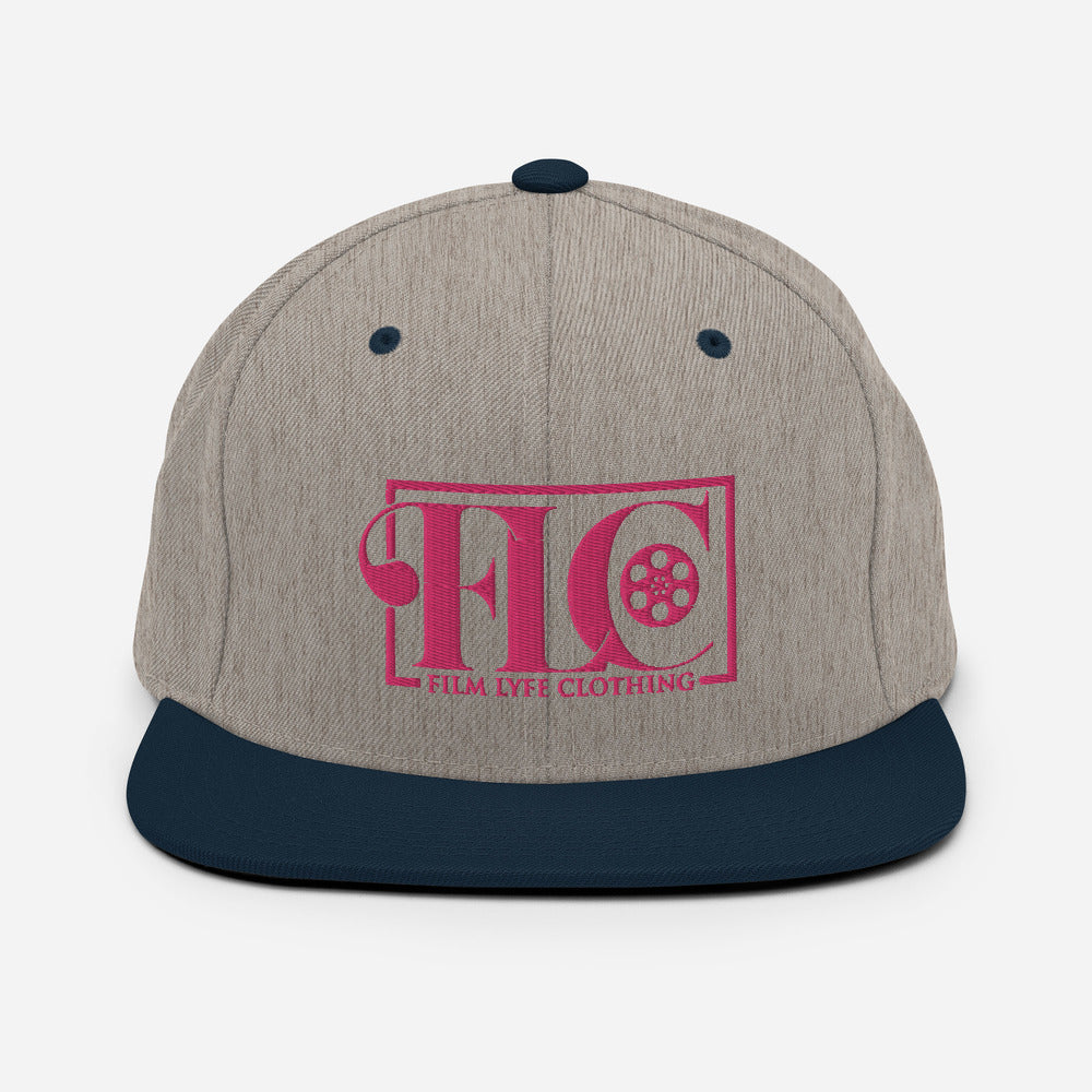 Film Lyfe Clothing Hot Pink Logo Snapback Hat