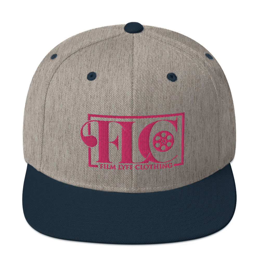 Film Lyfe Clothing Hot Pink Logo Snapback Hat