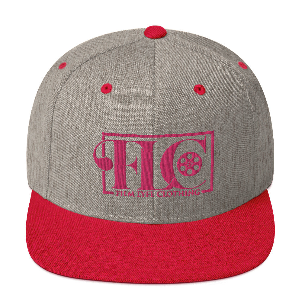 Film Lyfe Clothing Hot Pink Logo Snapback Hat