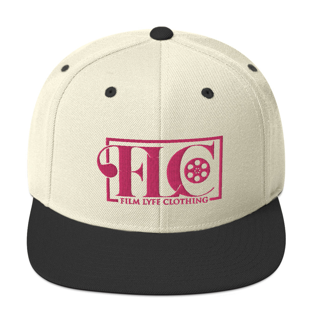 Film Lyfe Clothing Hot Pink Logo Snapback Hat