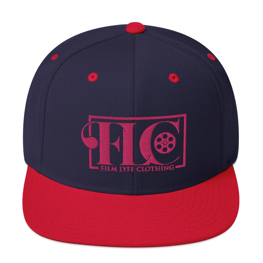 Film Lyfe Clothing Hot Pink Logo Snapback Hat