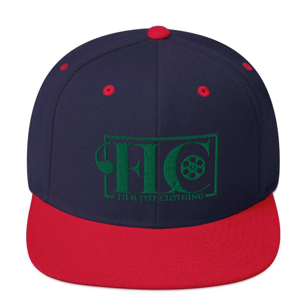 Film Lyfe Clothing Green Logo Snapback Hat