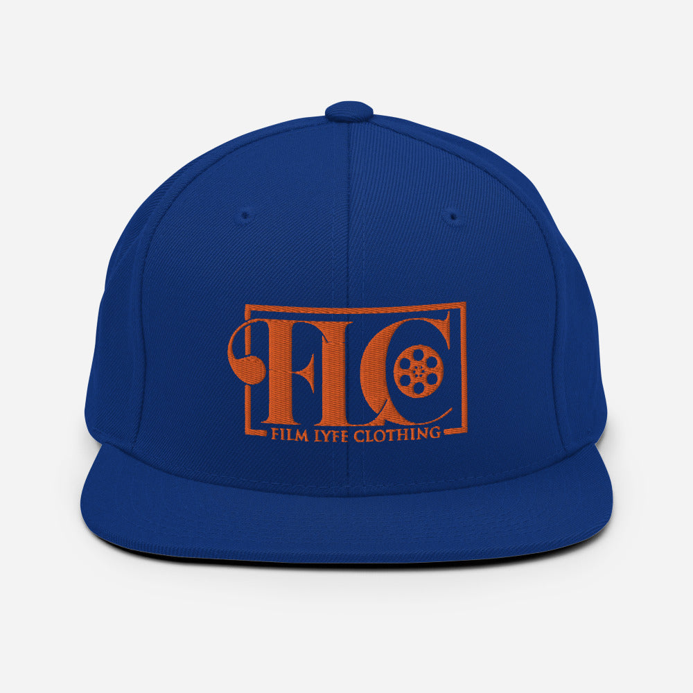 Film Lyfe Clothing Orange Logo Snapback Hat