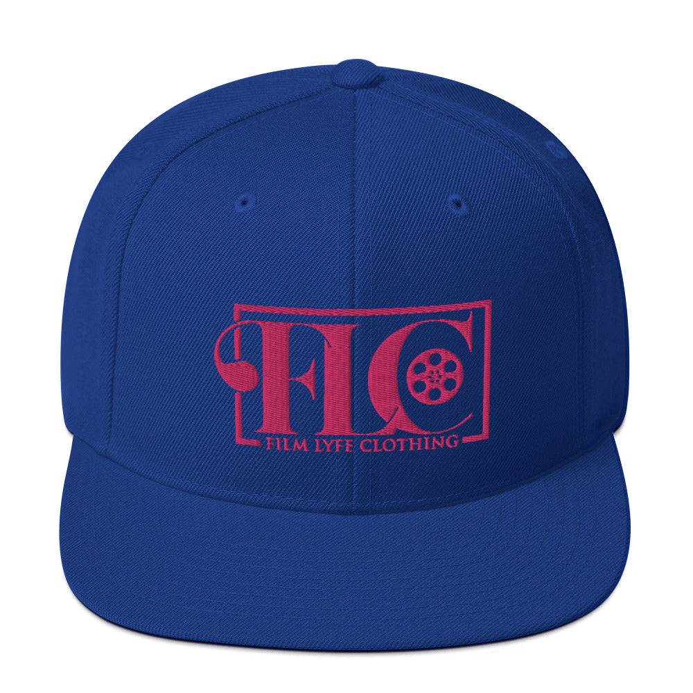 Film Lyfe Clothing Hot Pink Logo Snapback Hat