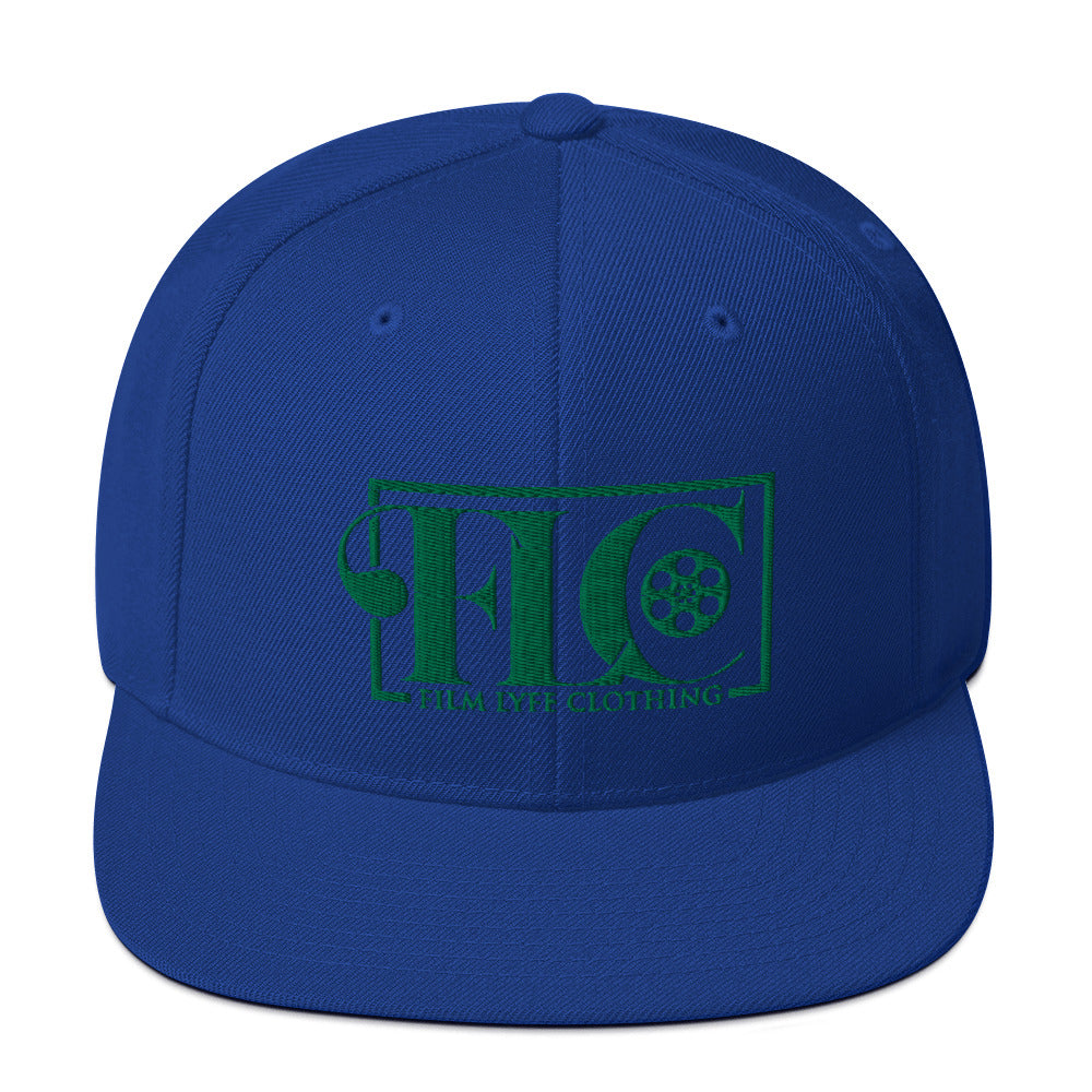 Film Lyfe Clothing Green Logo Snapback Hat