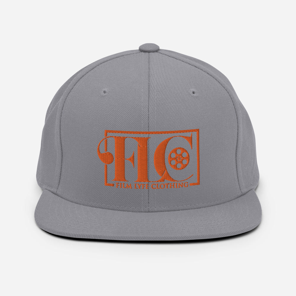 Film Lyfe Clothing Orange Logo Snapback Hat