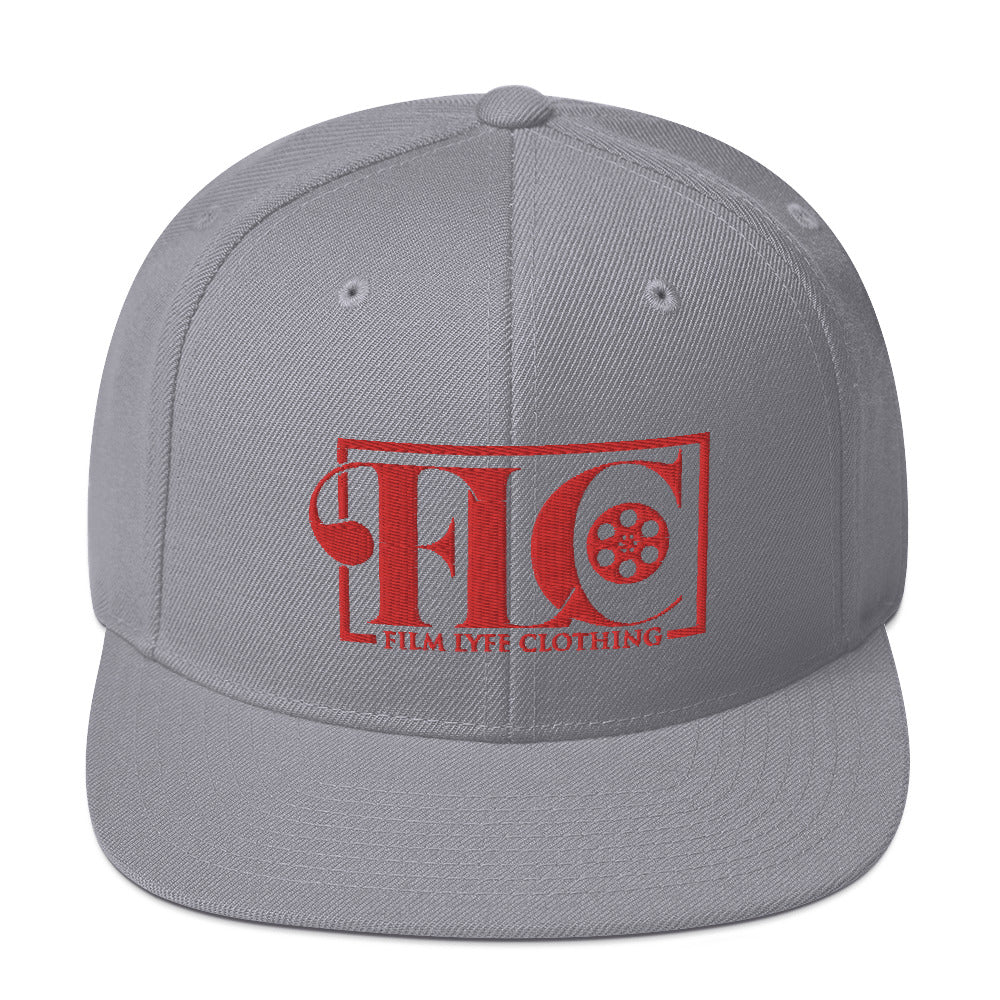 Film Lyfe Clothing Red Logo Snapback Hat