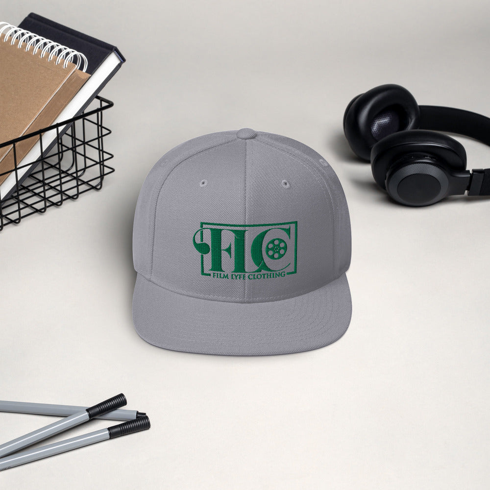 Film Lyfe Clothing Green Logo Snapback Hat