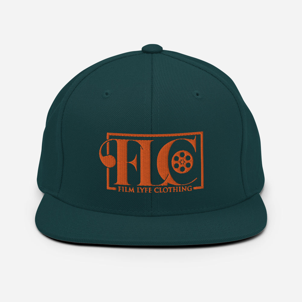 Film Lyfe Clothing Orange Logo Snapback Hat