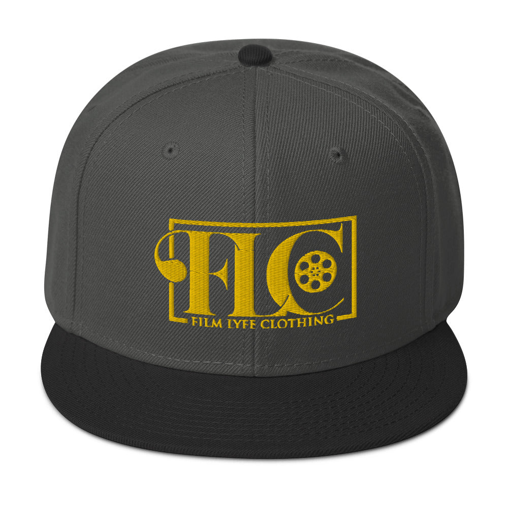 Film Lyfe Clothing Gold Logo Snapback Hat