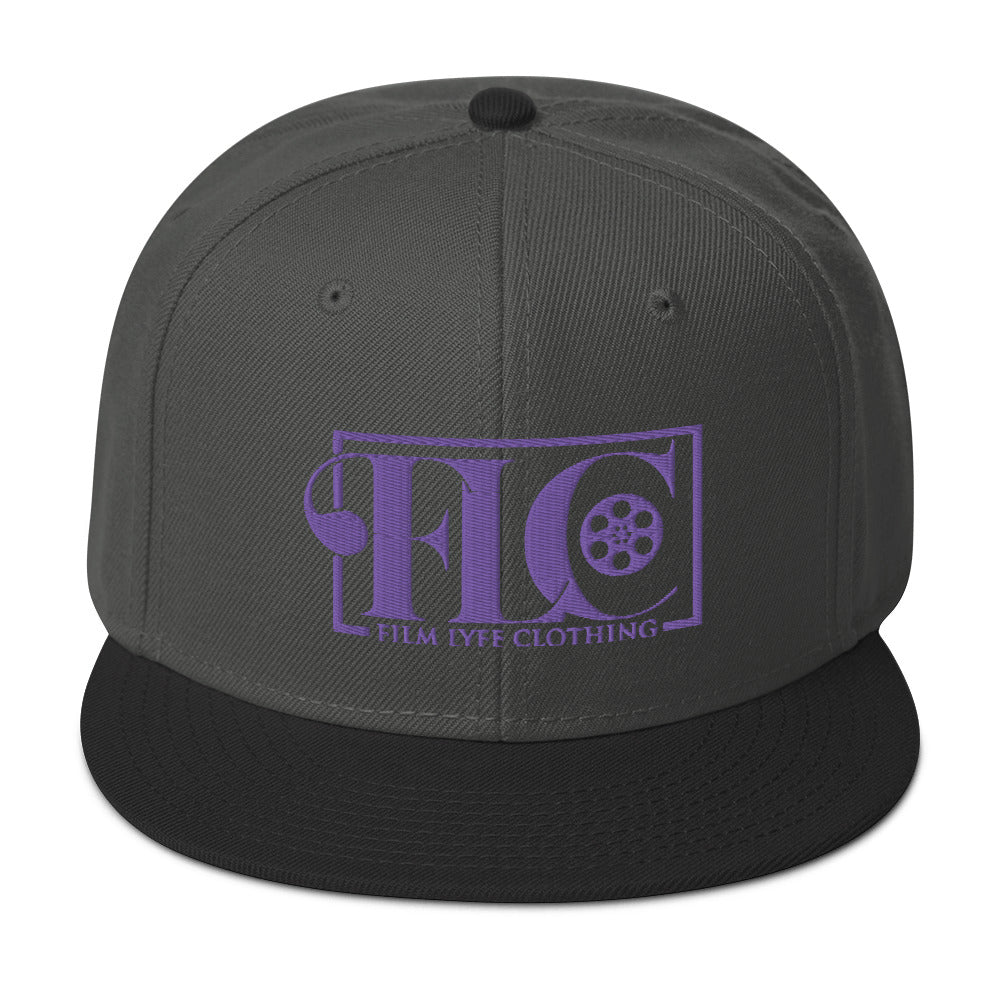 Film Lyfe Clothing Purple Logo Snapback Hat