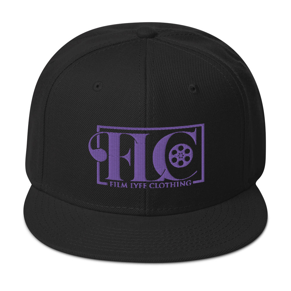 Film Lyfe Clothing Purple Logo Snapback Hat