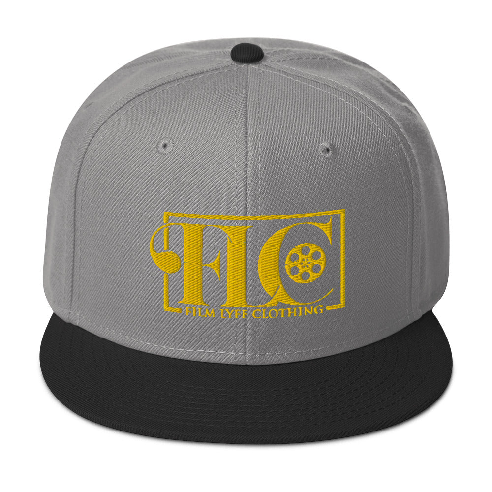 Film Lyfe Clothing Gold Logo Snapback Hat