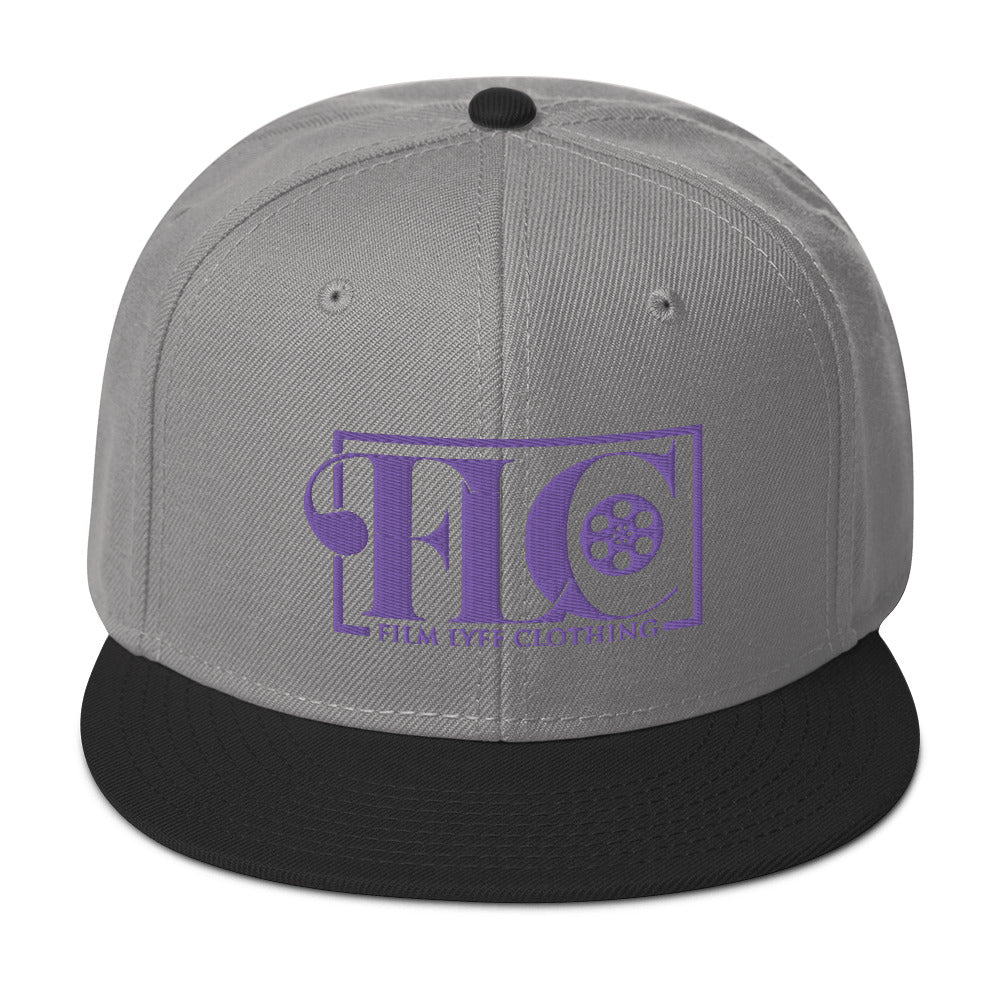 Film Lyfe Clothing Purple Logo Snapback Hat