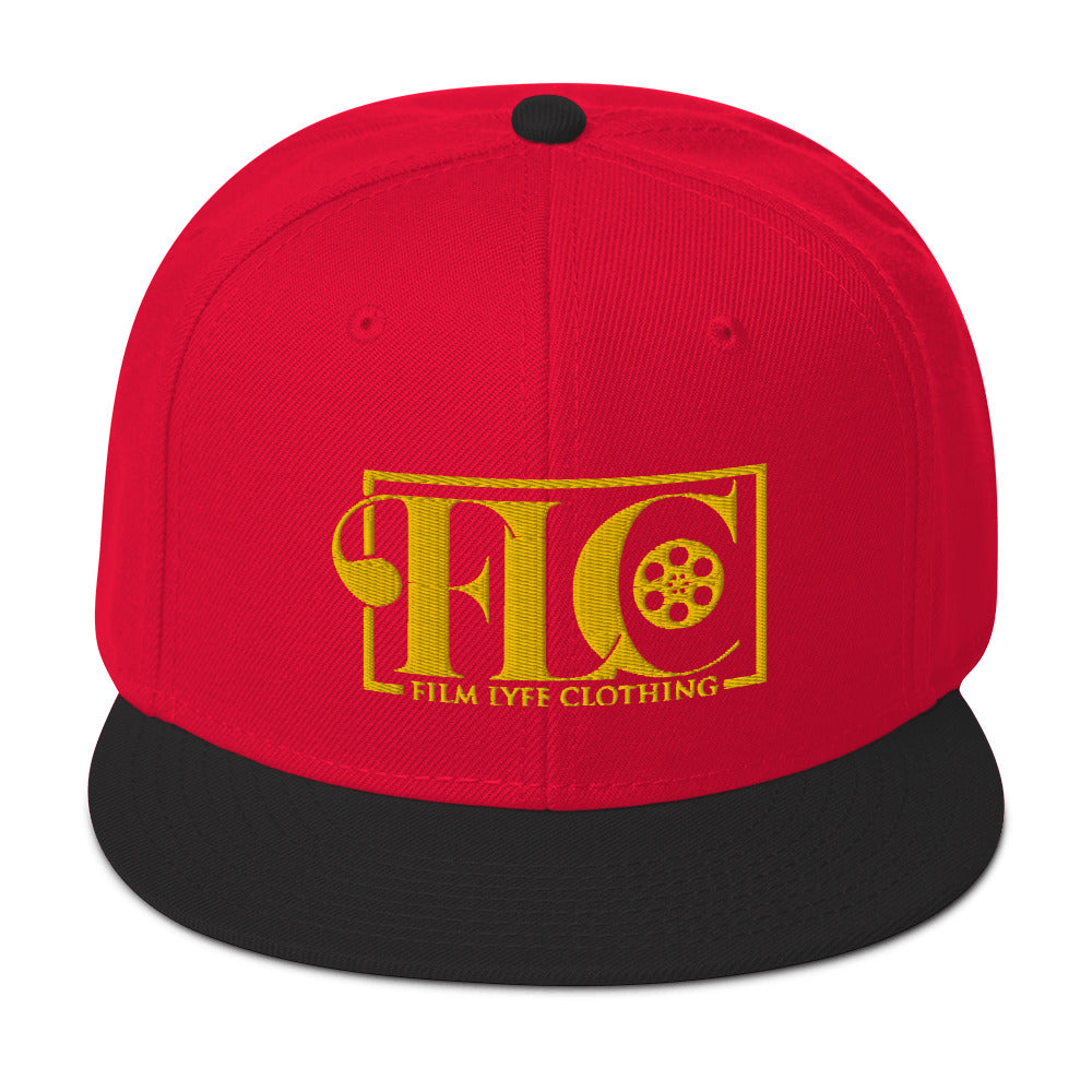 Film Lyfe Clothing Gold Logo Snapback Hat