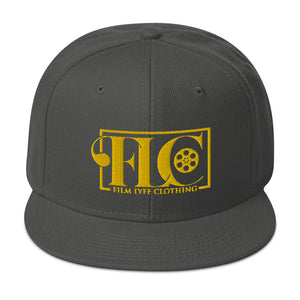 Film Lyfe Clothing Gold Logo Snapback Hat