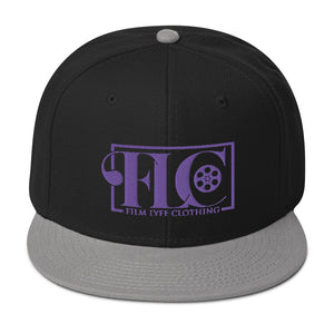 Film Lyfe Clothing Purple Logo Snapback Hat